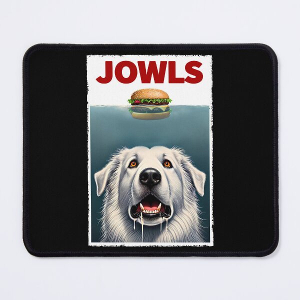 Item preview, Funny Maremma Sheepdog and Hamburger Parody Jowls Dog Lover designed and sold by Kimberley King Art  King Art.