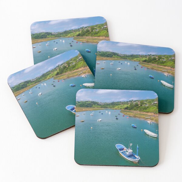 Item preview, Boats on San Vicente de la Barquera Brazo Mayor River Cantabria Spain  designed and sold by acceleratorhams.