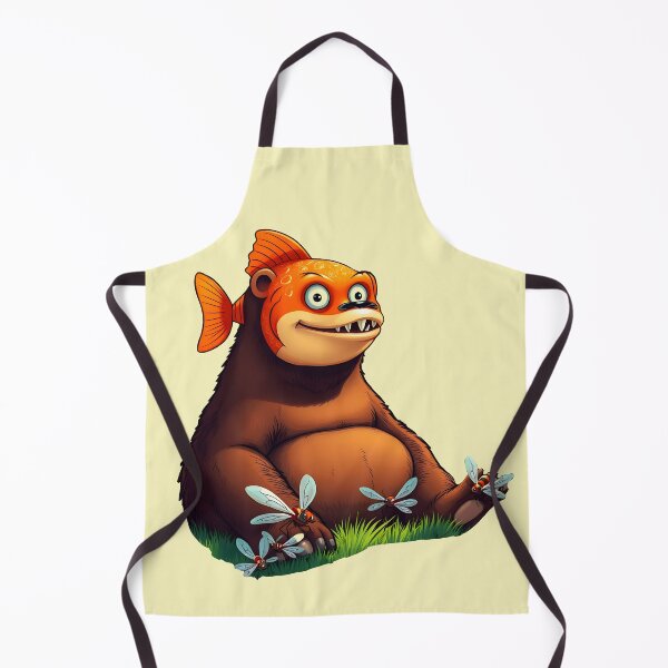 Item preview, Trippi Troppi Fish Bear cartoon designed and sold by EmeraldeaArt.