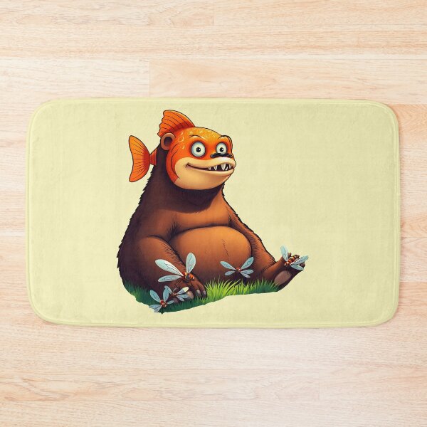 Item preview, Trippi Troppi Fish Bear cartoon designed and sold by EmeraldeaArt.