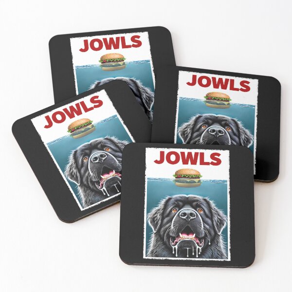 Item preview, Funny Newfoundland and Hamburger Parody Jowls Newfie Dog Lover designed and sold by Kimberley King Art  King Art.
