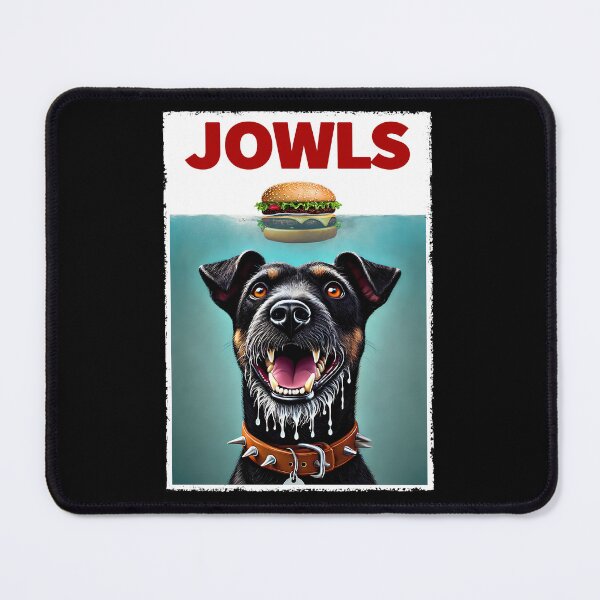 Item preview, Funny Patterdale Terrier and Hamburger Parody Jowls Dog Lover designed and sold by Kimberley King Art King Art.