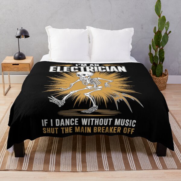 Item preview, I'm An Electrician  Music Funny Skeleton designed and sold by savrmiller.