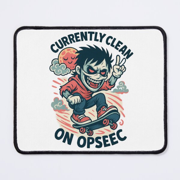 Item preview, "Skater Punk Cartoon – Currently Clean on OPSEC" designed and sold by Ironzoulz.