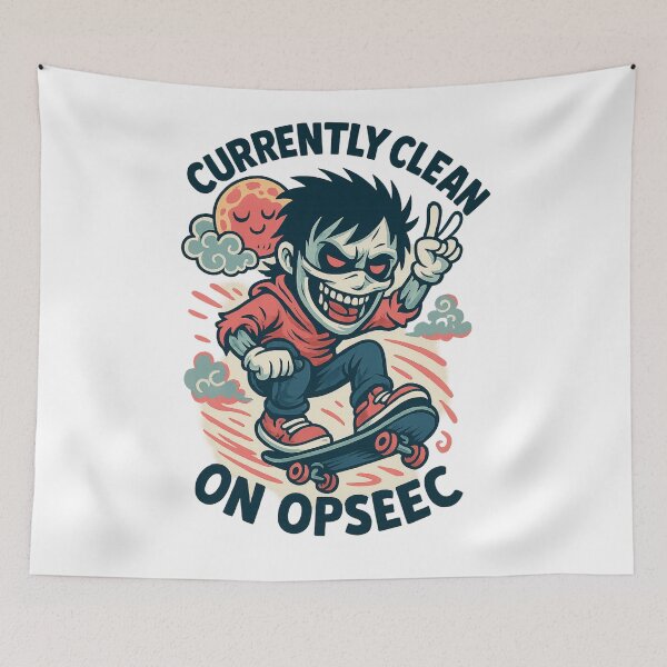 Item preview, "Skater Punk Cartoon – Currently Clean on OPSEC" designed and sold by Ironzoulz.