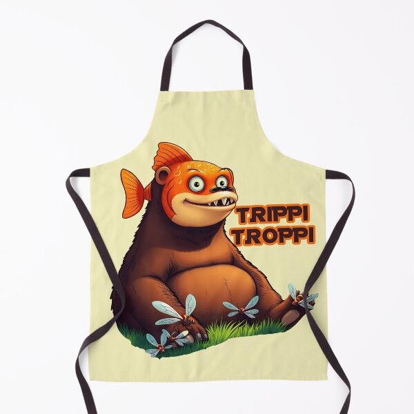 Item preview, Trippi Troppi Fish Bear cartoon with name text designed and sold by EmeraldeaArt.