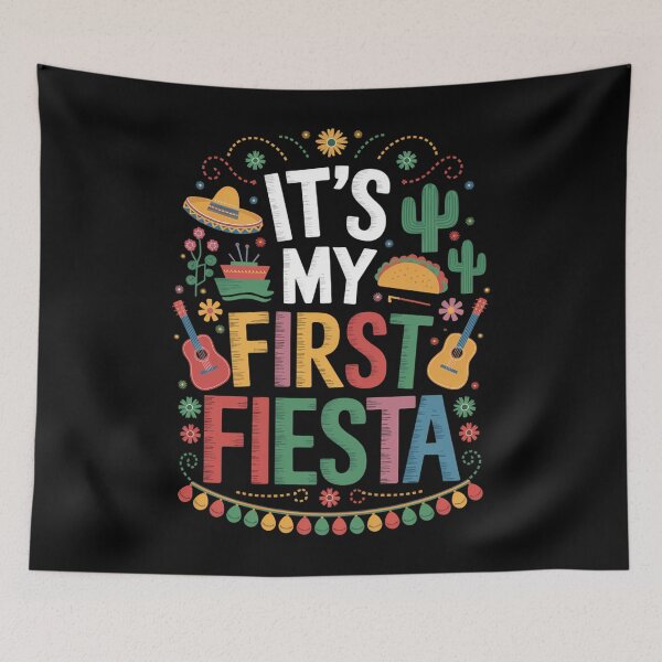 Item preview, It's My First Fiesta Birthday Mexican Cinco De Mayo designed and sold by aidenpier.