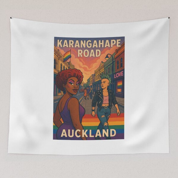 Item preview, Karangahape Road Auckland – LGBTQ+ Friendly Urban Vibe designed and sold by Places On Earth.