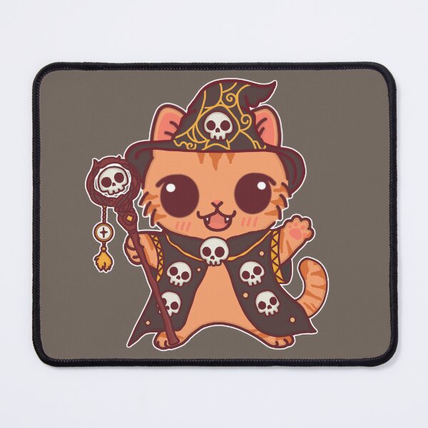 Item preview, Tabby Nekomancer – Spooky Wizard Feline designed and sold by BGMeYou.
