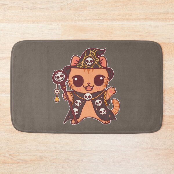 Item preview, Tabby Nekomancer – Spooky Wizard Feline designed and sold by BGMeYou.