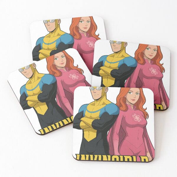 Item preview, Invincible and Atom Eve - Dynamic Comic Duo Artwork designed and sold by Artpainted.