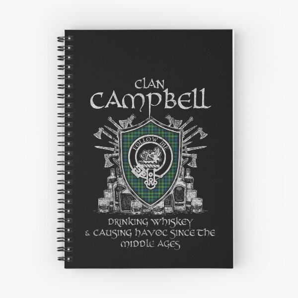Item preview, Clan Campbell of Breadalbane drinking whiskey and causing havoc heritage crest tartan plaid designed and sold by Clan1093.