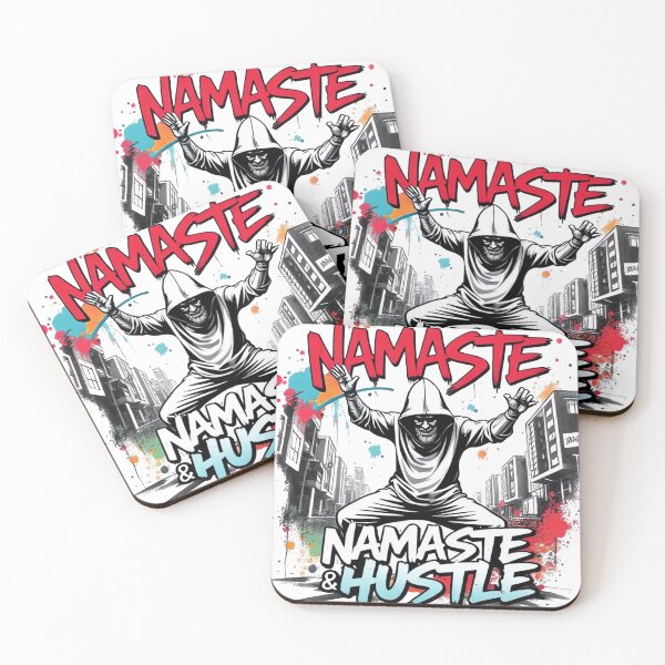 Item preview, Namasté & Hustle – Street Art Yoga Rebel Design designed and sold by ARTReMi.