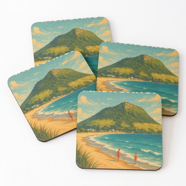 Item preview, Mount Maunganui Beach – Golden Sand and Pacific Views designed and sold by Places On Earth.