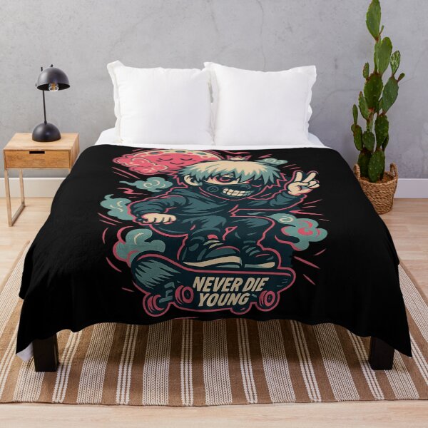 Item preview, Masked Skater Kid – Die Young Cartoon Art designed and sold by Ironzoulz.