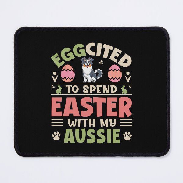 Item preview, Australian Shepherd Easter Funny Hoppy Spring Holiday Aussie Dog designed and sold by eclecTEEq.