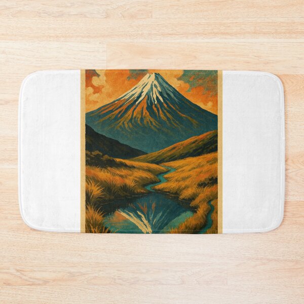 Item preview, Mount Taranaki Reflection – Egmont National Park Scenic View designed and sold by Places On Earth.