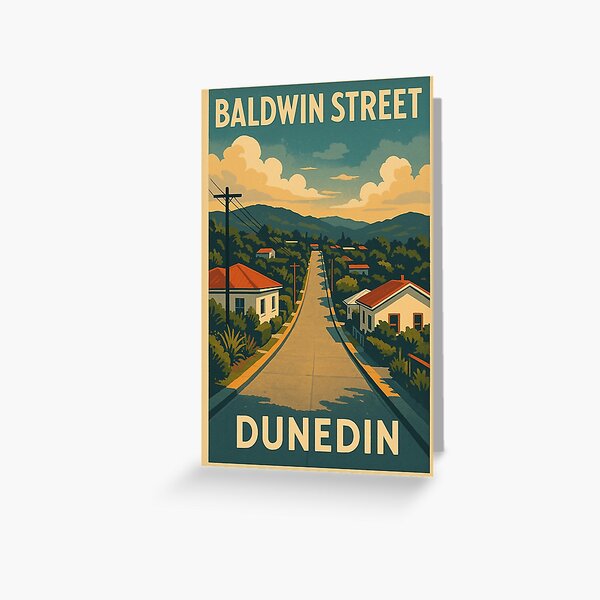Artikel-Vorschau von Baldwin Street Dunedin Neuseeland – die steilste Wohnstraße der Welt, designt und verkauft von placesonearth.