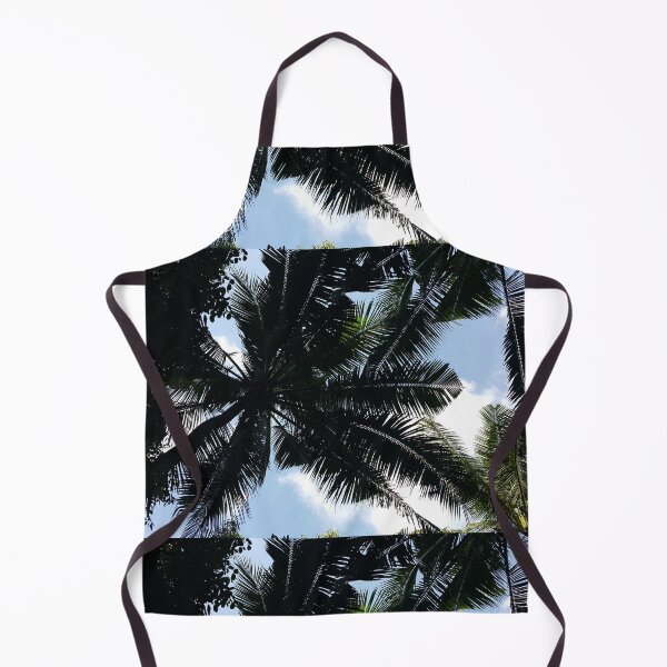 Item preview, Beautiful silhouette coconut tree leaf wallpaper, sky, and clouds designed and sold by Yusuf-Design.