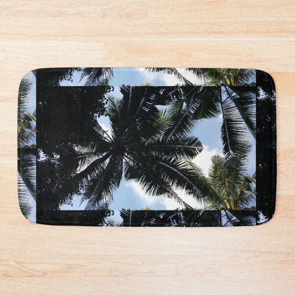 Item preview, Beautiful silhouette coconut tree leaf wallpaper, sky, and clouds designed and sold by Yusuf-Design.