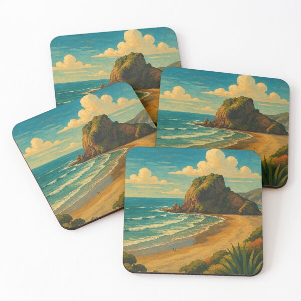 Item preview, Piha Beach New Zealand – Lion Rock and Wild West Coast designed and sold by Places On Earth.