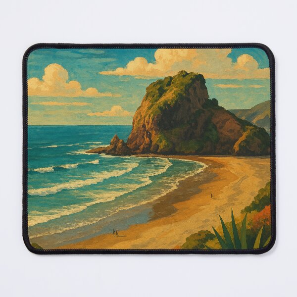 Item preview, Piha Beach New Zealand – Lion Rock and Wild West Coast designed and sold by Places On Earth.
