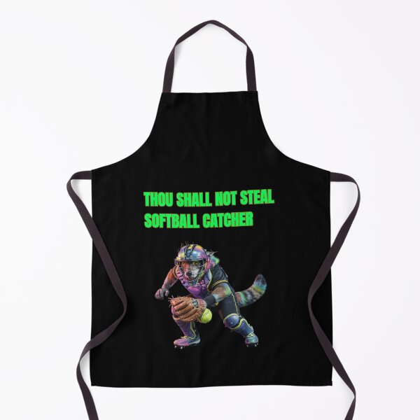 Item preview, Thou Shall Not Steal Softball Catcher designed and sold by TrendsLook.