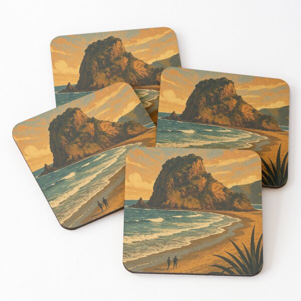Item preview, Piha Beach New Zealand – Lion Rock West Auckland designed and sold by Places On Earth.
