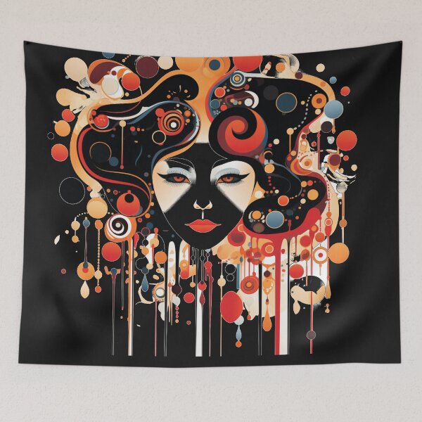 Item preview, Girl dreaming, gustav klimt inspired.  designed and sold by Snarkyalice0.