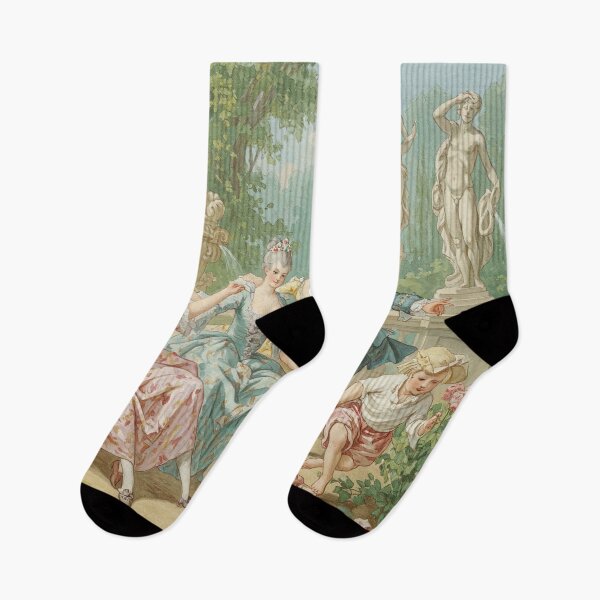 Item preview, whimsical Rococo painting designed and sold by Tamas Das.