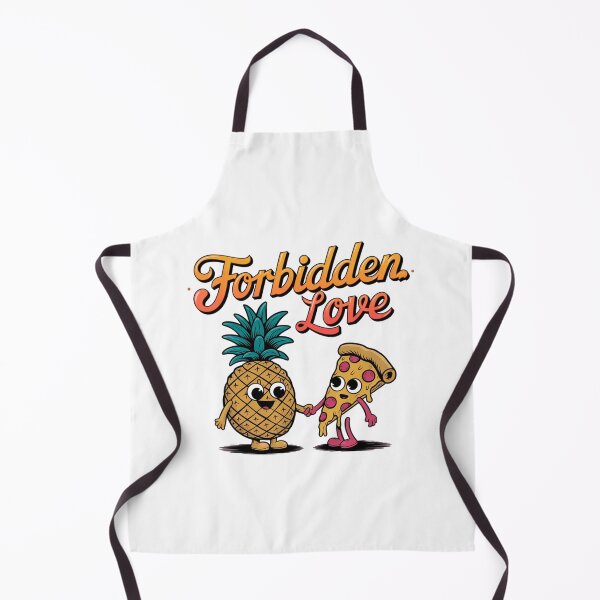 Item preview, Forbidden Love, Pineapple & Pizza, Cheesy Romance, funnyfits70, Humor, Funny, retro, vintages, funny quotes, animal humor, designed and sold by FunnyFits70.