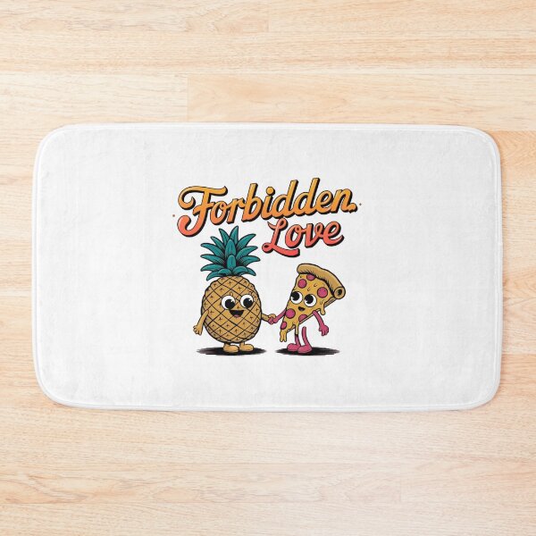 Item preview, Forbidden Love, Pineapple & Pizza, Cheesy Romance, funnyfits70, Humor, Funny, retro, vintages, funny quotes, animal humor, designed and sold by FunnyFits70.