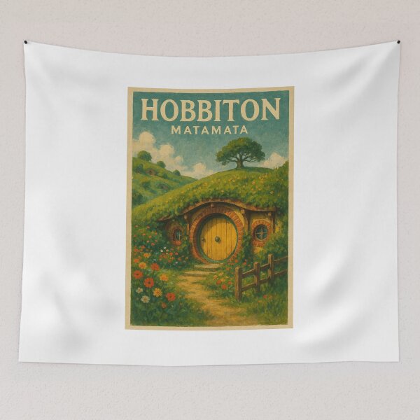 Item preview, Hobbiton Matamata – Lush Green Hills and Hobbit House designed and sold by Places On Earth.