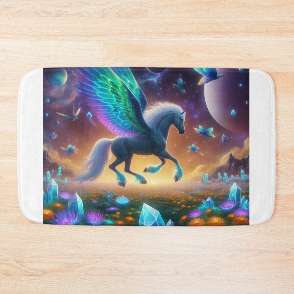 Item preview, Horse Flying Techno color wings designed and sold by kharatsuchita.
