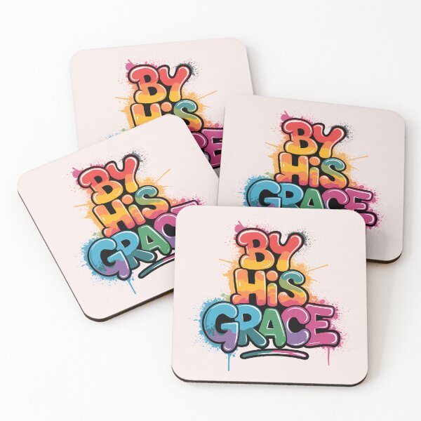 Item preview, By His Grace – Ephesians 2:8 | Graffiti Jesus Quote | Christian Street Art Design designed and sold by  KnitLuv.