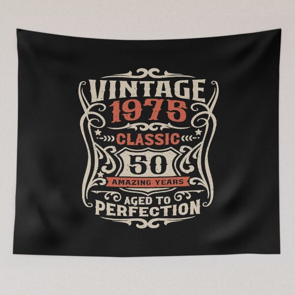 Item preview, 50th Birthday Vintage 1975 Classic 50 Amazing Years designed and sold by eclecTEEq.