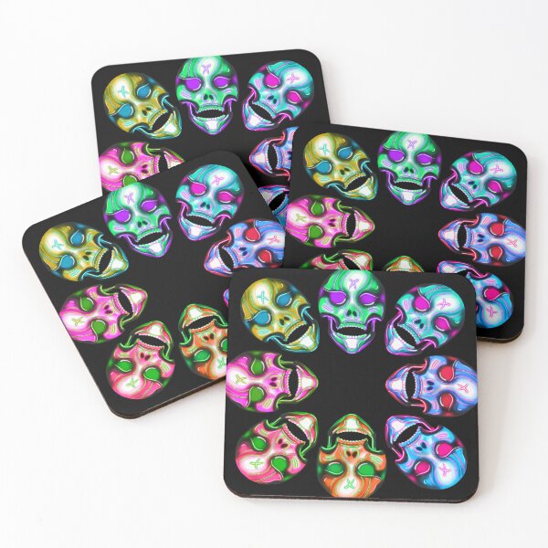 Item preview, Neon Cyber Skulls (Collection) designed and sold by WigsByViv.