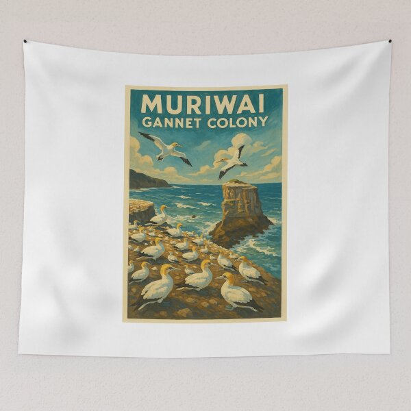 Item preview, Muriwai Gannet Colony – Coastal Birds near Piha designed and sold by Places On Earth.