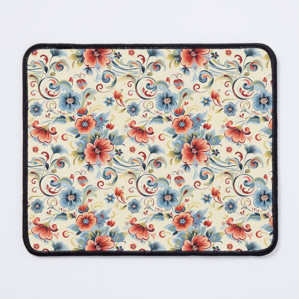 Item preview, Scandinavian folk art florals designed and sold by PoppyLaneStudio.