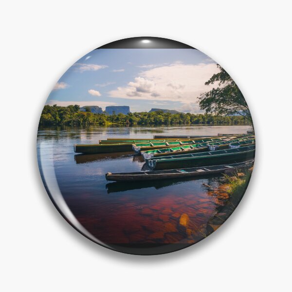 Item preview, Canaima Venezuela,  Amazon River Canoes Wall Art  designed and sold by Droneratravels.