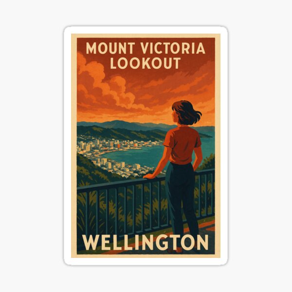 Item preview, Mount Victoria Lookout – Wellington Sunset City View designed and sold by Places On Earth.