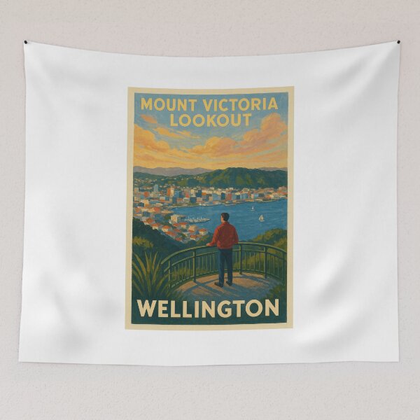 Item preview, Mount Victoria Lookout – Wellington City View designed and sold by Places On Earth.