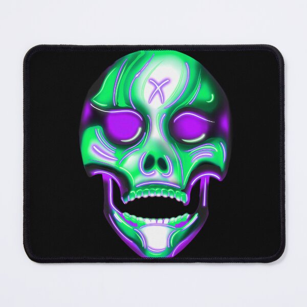Item preview, Cyber Gothic Skull - Green-Purple designed and sold by WigsByViv.