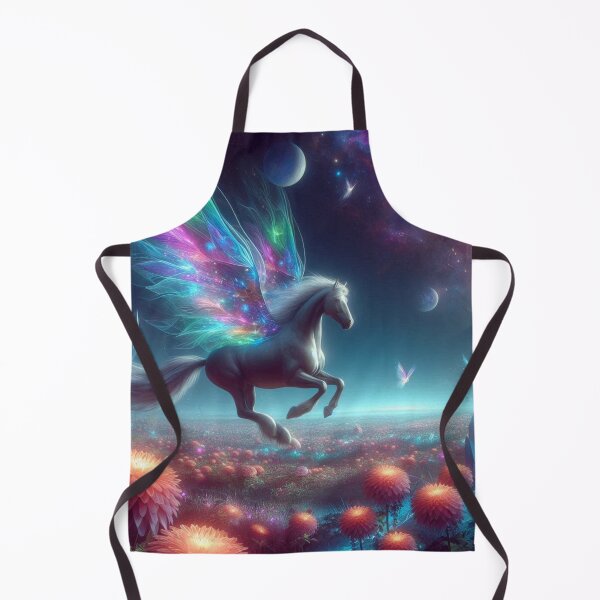 Item preview, Horse with Multicolored Wings Flying designed and sold by kharatsuchita.