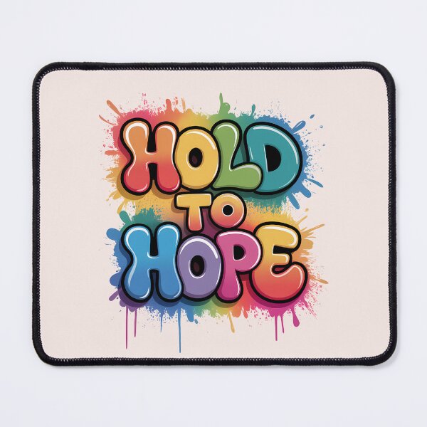 Item preview, Hold to Hope – Heb. 10:23 | Graffiti Jesus Quote | Christian Urban Art designed and sold by  KnitLuv.