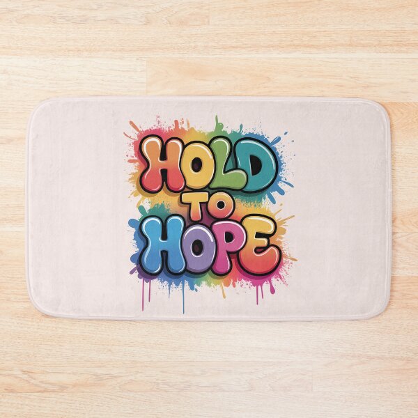 Item preview, Hold to Hope – Heb. 10:23 | Graffiti Jesus Quote | Christian Urban Art designed and sold by  KnitLuv.