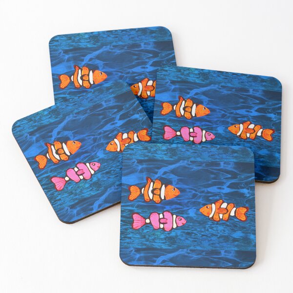 Item preview, Happy clownfish family - ocean designed and sold by Vision Illustrated.