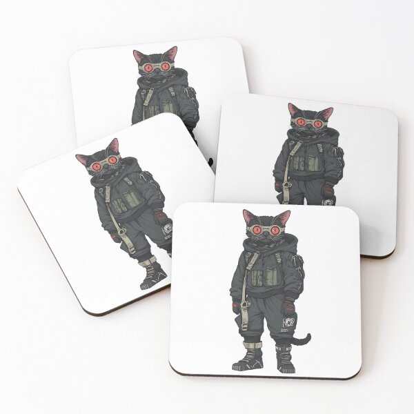 Item preview, Cyberpunk Cat: Neon Alley Stalker designed and sold by bapupa.