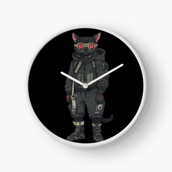 Item preview, Gato ciberpunk: acechador del callejón de neón designed and sold by bapupa.