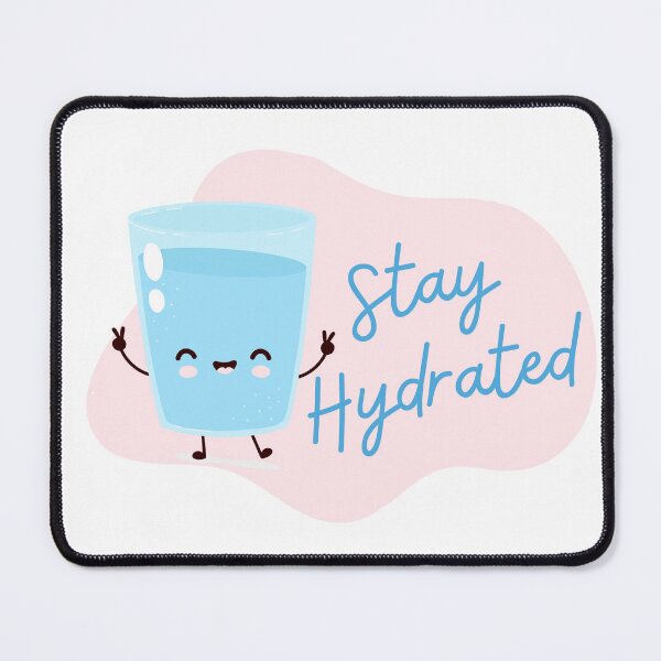 Item preview, Stay Hydrated | Cute glass of water | Daily Self Love designed and sold by Sketchbook Studio by Aqsaa.